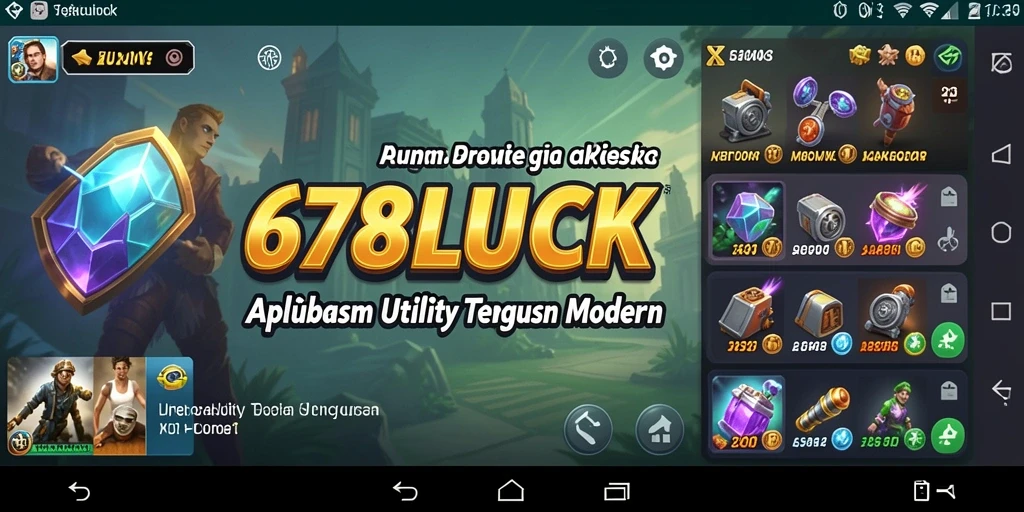 Tampilan screenshot 678LUCK menampilkan antarmuka aplikasi Utility yang sederhana dan fungsional.