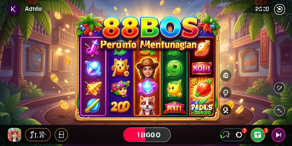 Screenshot utama dari gameplay slot 88BOS yang mengasyikkan.
