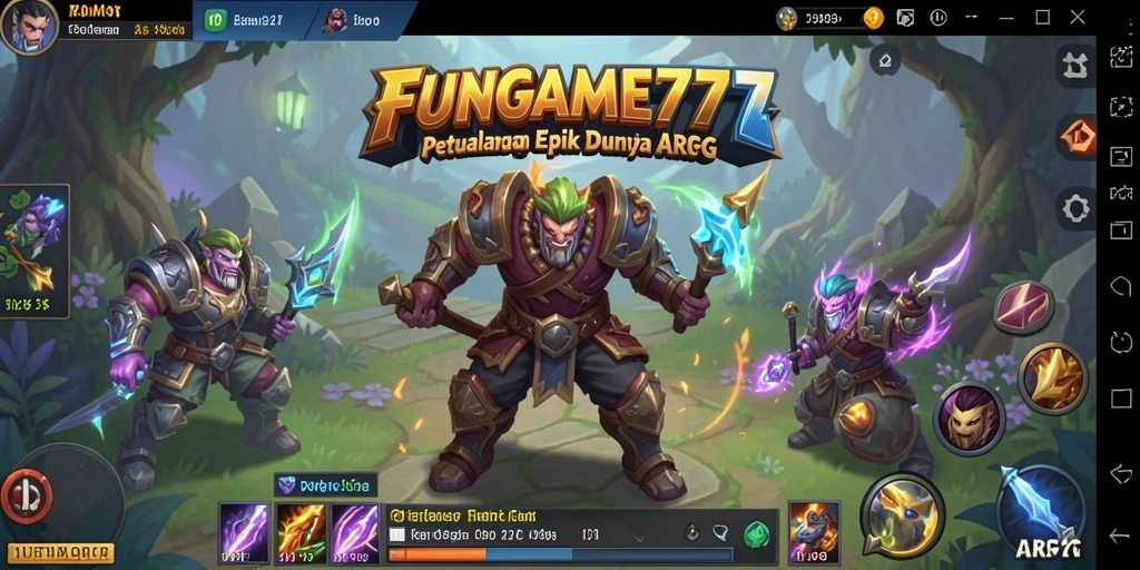 Tangkapan layar pertarungan epik dalam FUNGAME777 yang menunjukkan aksi mendebarkan.