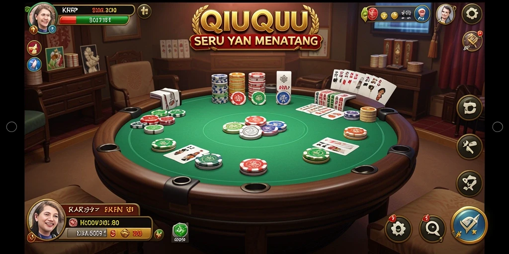 Tampilan gameplay menarik dari permainan QiuQiu KKRP.