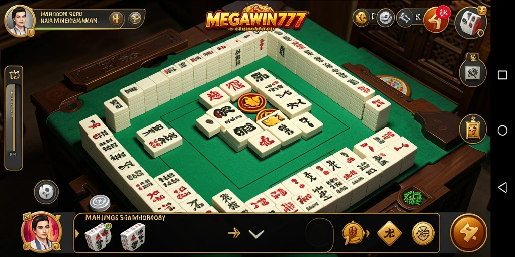 Gameplay seru MEGAWIN777 dengan grafis Mahjong yang menarik.