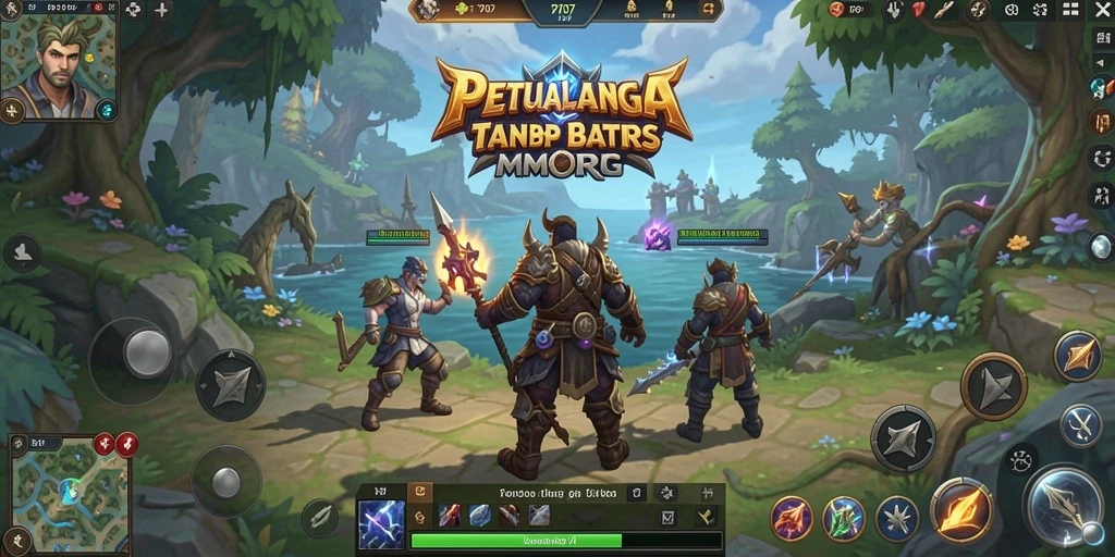 Screenshot PT707 menampilkan petualangan epik dalam dunia MMORPG.
