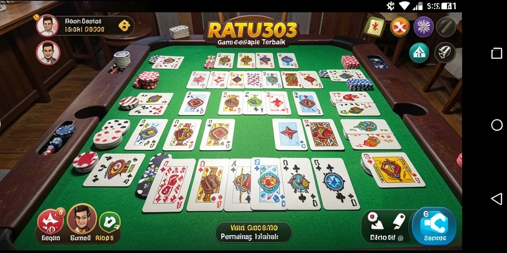 Tampilan gameplay Gaple yang menarik dan interaktif di RATU303.
