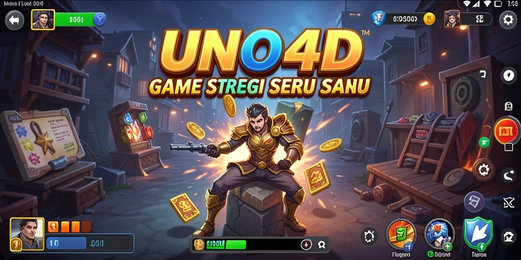 Tampilan gameplay strategis yang menegangkan di UNO4D.