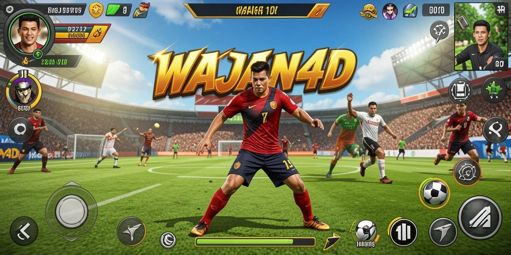 Tampilan gameplay penuh aksi dari WAJAN4D dalam olahraga seru.