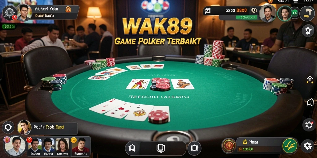 Tampilan menarik dari gameplay poker di WAK89, menampilkan momen mendebarkan.